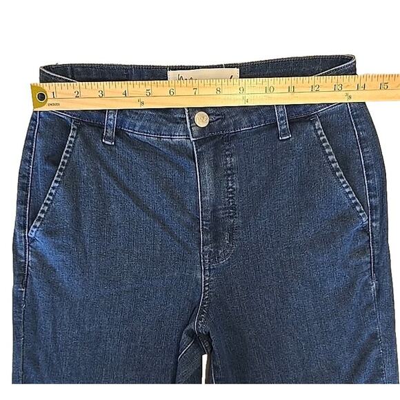ME By Jennie Garth Womens Fleet Flare Leg Jeans Sz 4 Blue Denim - Picture 9 of 11